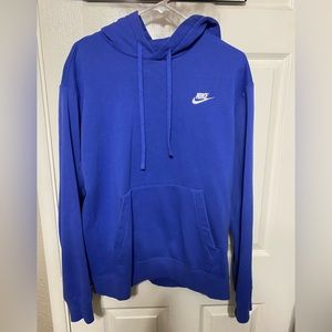 Men's Nike Sportswear Club Astronomy Blue Fleece Pullover Hoodie Size Medium